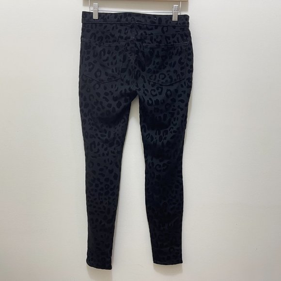 J BRAND Blackcat Velvet Animal Print Skinny Jeans sz 28 - Picture 7 of 11